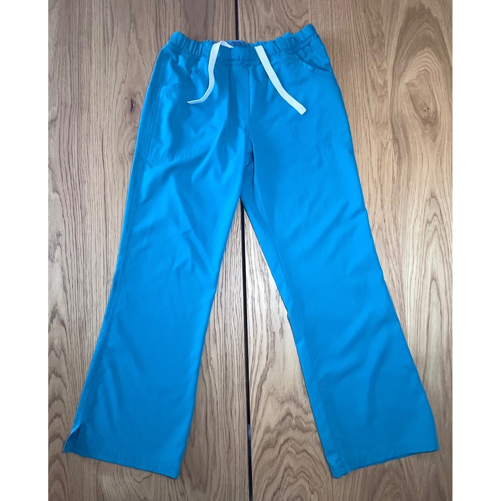 Urbane Ultimate Scrub Pants Womens PSM Teal Blue Medical Workwear Flare Leg